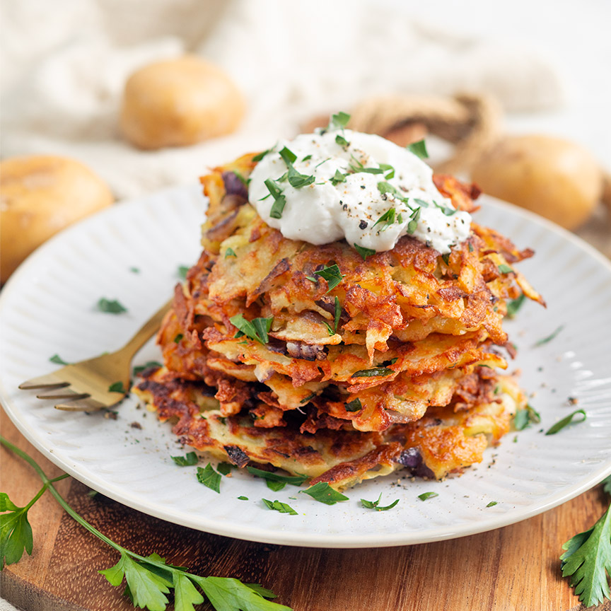 Rösti aardappelkoekjes maken