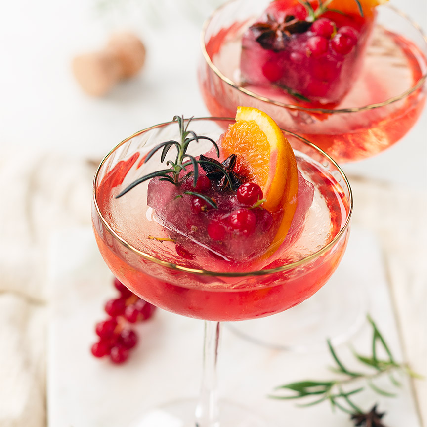 Kerst cocktail maken