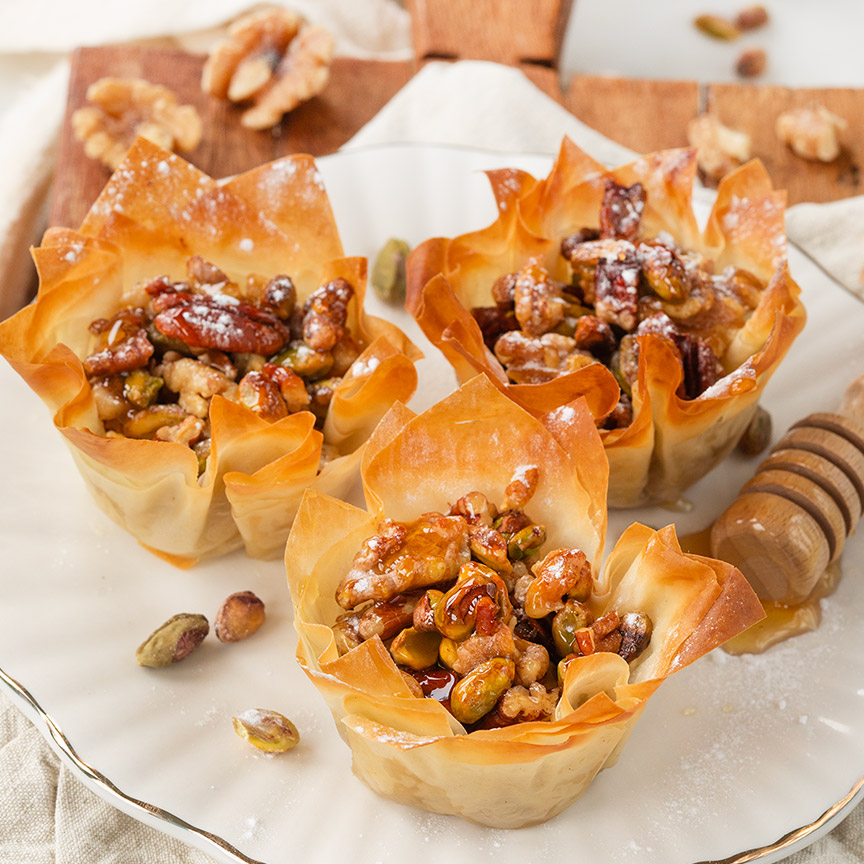 Baklava cups recept