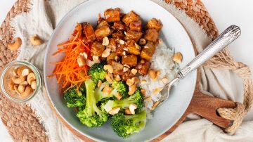 Tofu met broccoli en rijst recept