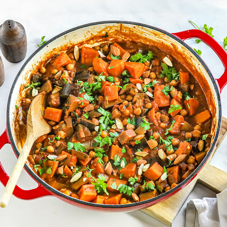 aubergine stoof recept