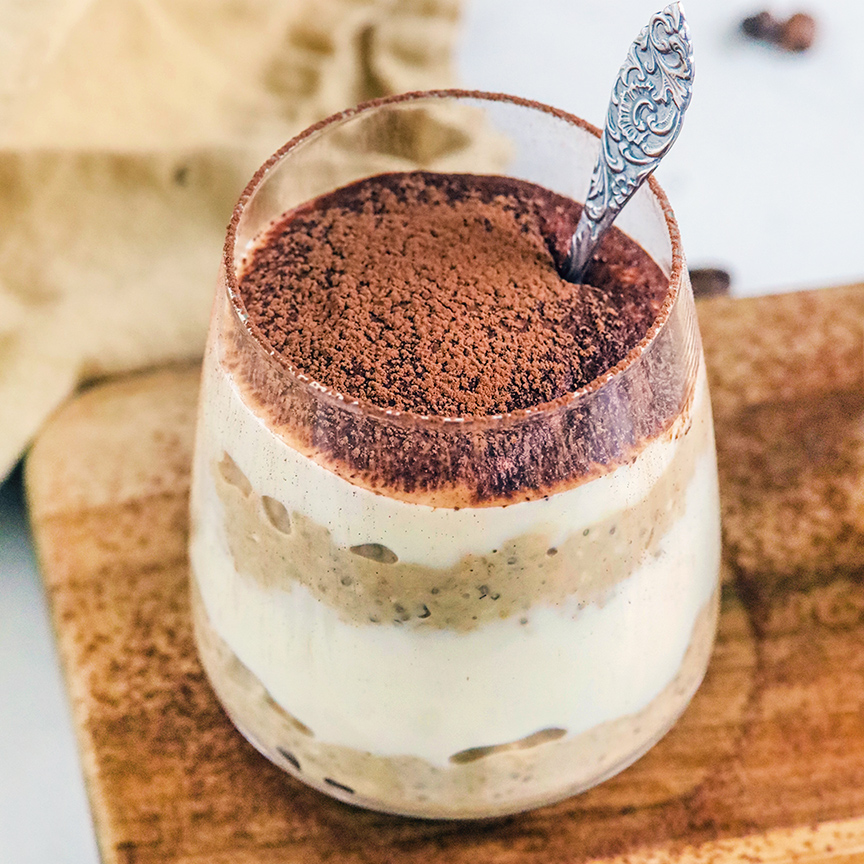 tiramisu overnight oats-